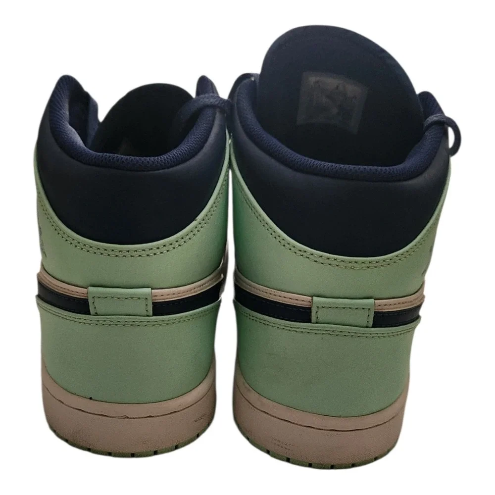 Nike Air Jordan 1 Mid‎ Dutch Green Midnight Navy 554724-413 Mens 11.5